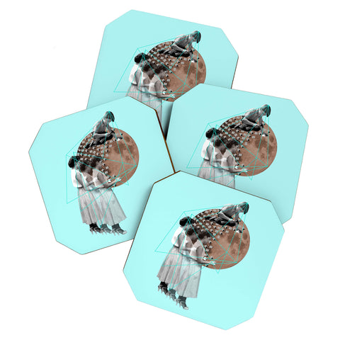 Ceren Kilic Gothic Moon Maker Coaster Set