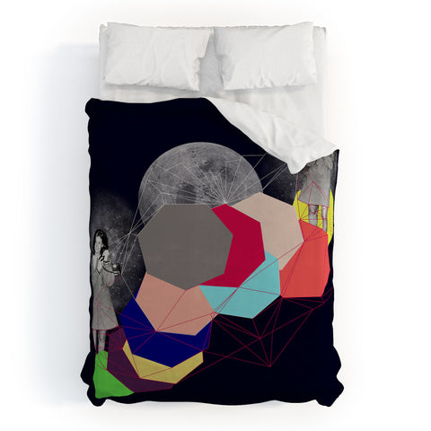 Ceren Kilic Hextagon Life I Found You Duvet Cover