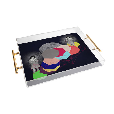Ceren Kilic Hextagon Life I Found You Acrylic Tray