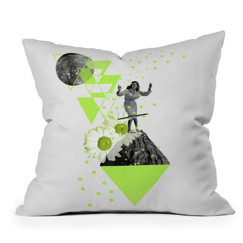 Ceren Kilic Hula Hoop Outdoor Throw Pillow
