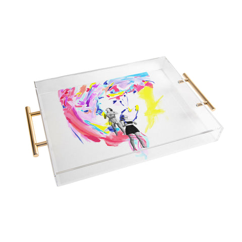 Ceren Kilic I Had A Weird Dream Acrylic Tray