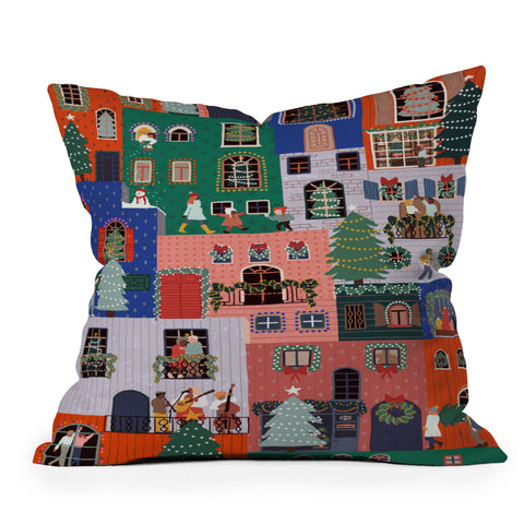 Ceyda Alasar We are ONE Merry Everything Outdoor Throw Pillow