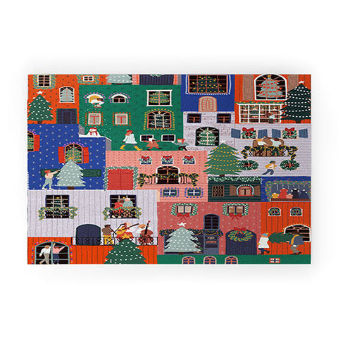 Ceyda Alasar We are ONE Merry Everything Welcome Mat