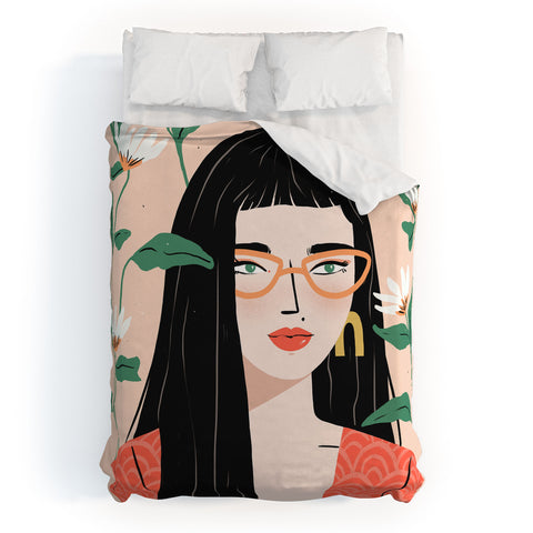 Charly Clements Bloom Duvet Cover