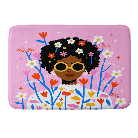 Charly Clements Bloom Where You Are Planted 1 Memory Foam Bath Mat