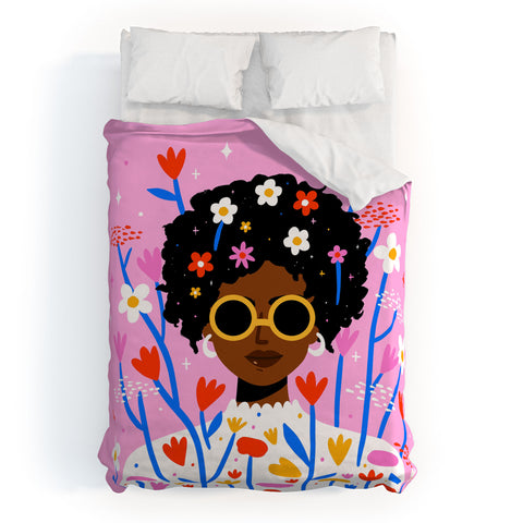 Charly Clements Bloom Where You Are Planted 1 Duvet Cover