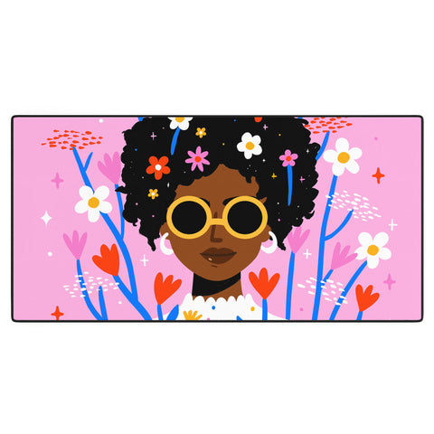 Charly Clements Bloom Where You Are Planted 1 Desk Mat