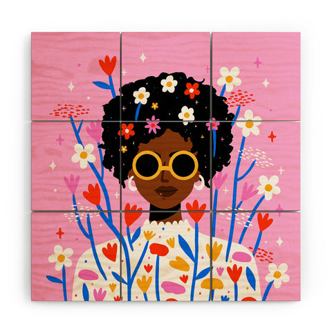 Charly Clements Bloom Where You Are Planted 1 Wood Wall Mural