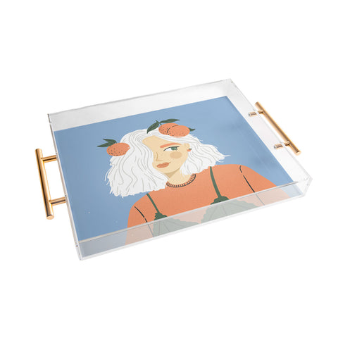 Charly Clements Clementine Girl Acrylic Tray
