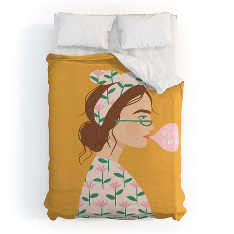 Charly Clements Girl Power I Duvet Cover