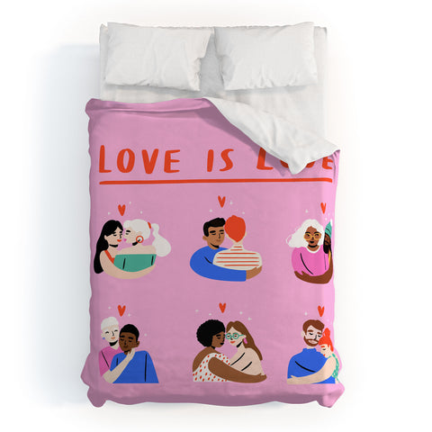 Charly Clements Love is Love 1 Duvet Cover