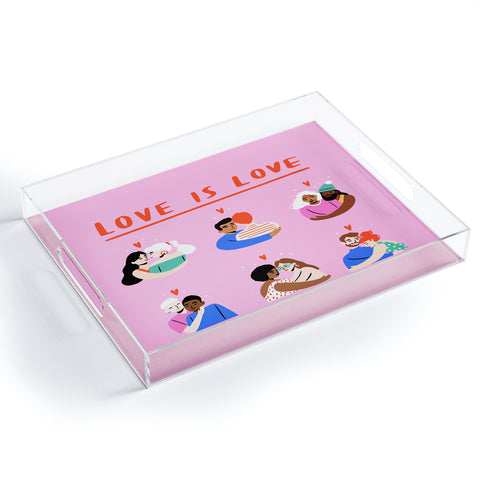 Charly Clements Love is Love 1 Acrylic Tray