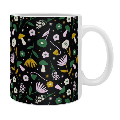Charly Clements Magic Mushroom Forest Pattern Coffee Mug