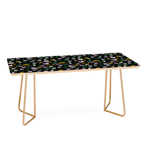 Charly Clements Magic Mushroom Forest Pattern Coffee Table