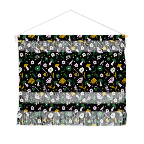 Charly Clements Magic Mushroom Forest Pattern Wall Hanging Landscape