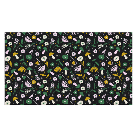 Charly Clements Magic Mushroom Forest Pattern Tablecloth