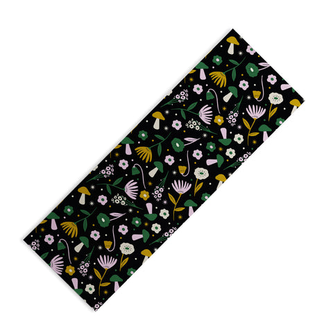 Charly Clements Magic Mushroom Forest Pattern Yoga Mat