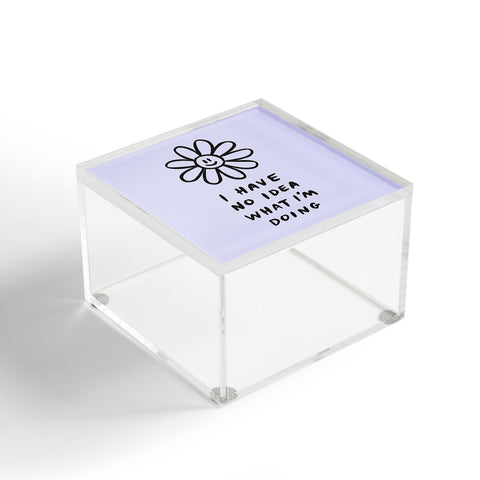 Charly Clements No Idea Daisy in Lilac Acrylic Box