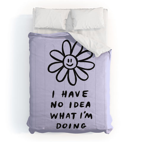 Charly Clements No Idea Daisy in Lilac Comforter