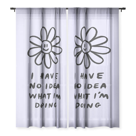 Charly Clements No Idea Daisy in Lilac Sheer Non Repeat