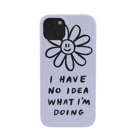 Charly Clements No Idea Daisy in Lilac Phone Case