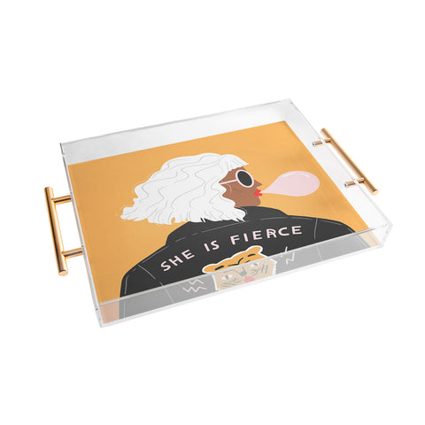 Charly Clements She Is Fierce Acrylic Tray