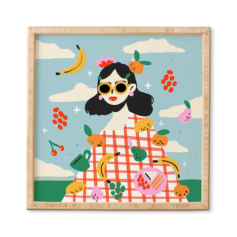 Charly Clements Summer Fruits Picnic Framed Wall Art