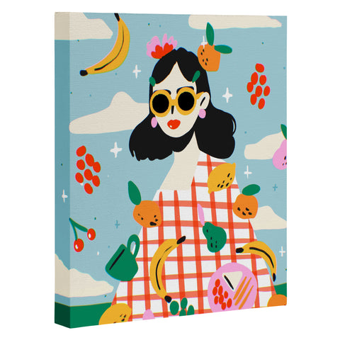 Charly Clements Summer Fruits Picnic Art Canvas