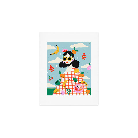 Charly Clements Summer Fruits Picnic Art Print