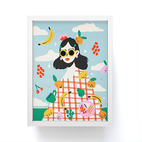 Charly Clements Summer Fruits Picnic Framed Mini Art Print