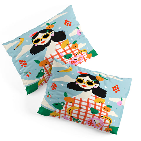 Charly Clements Summer Fruits Picnic Pillow Shams
