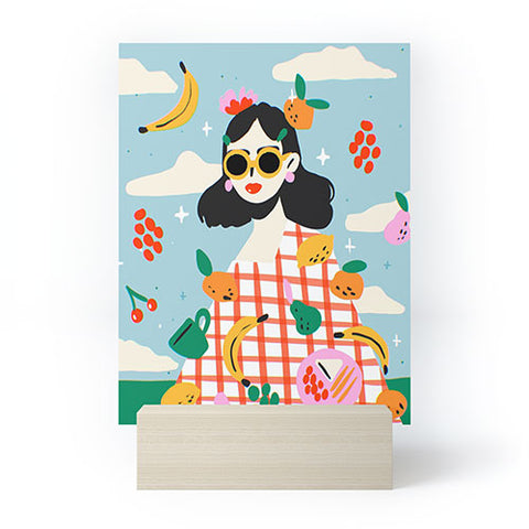 Charly Clements Summer Fruits Picnic Mini Art Print