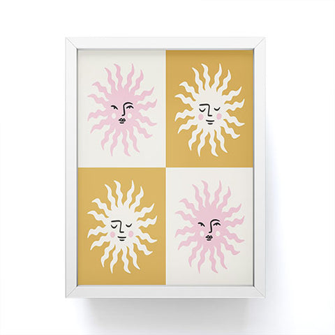Charly Clements Vintage Checkered Sunshine Framed Mini Art Print