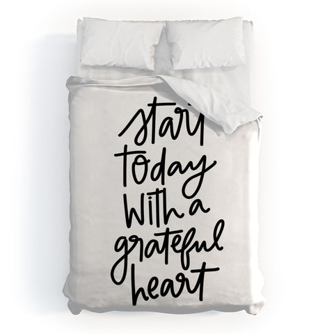 Chelcey Tate A Grateful Heart Duvet Cover