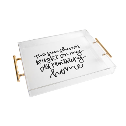 Chelcey Tate My Old Kentucky Home Acrylic Tray