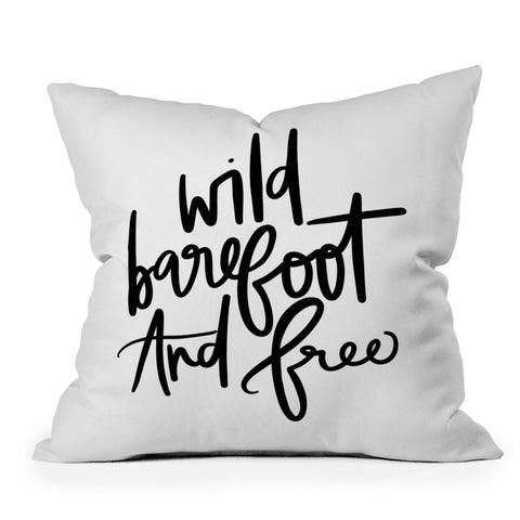 Chelcey Tate Wild Barefoot And Free Outdoor Throw Pillow