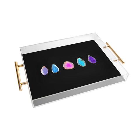 Chelsea Victoria Agate Collection Acrylic Tray