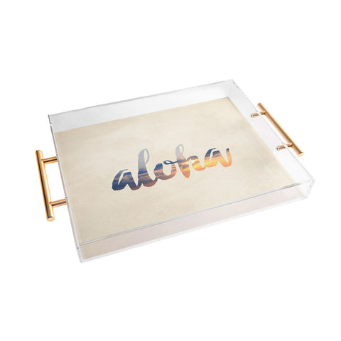 Chelsea Victoria Aloha Hawaii Acrylic Tray