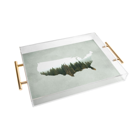 Chelsea Victoria American Landscape Acrylic Tray