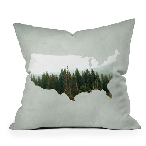 Chelsea Victoria American Landscape Outdoor Throw Pillow
