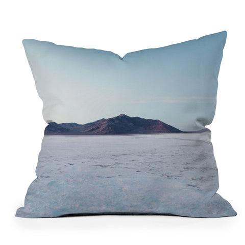 Chelsea Victoria Bonneville Salt Flats Outdoor Throw Pillow