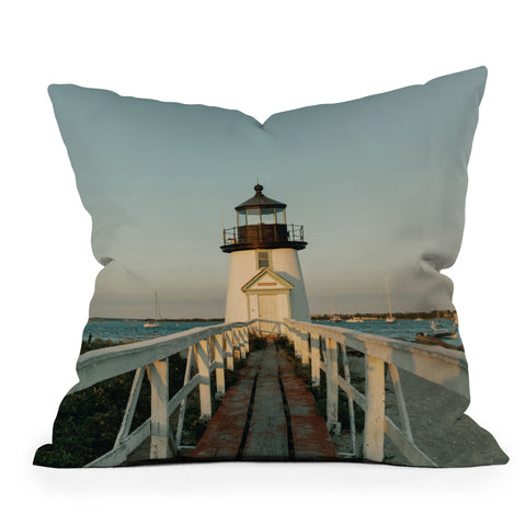 Chelsea Victoria Brant Point at Golden Hour Throw Pillow
