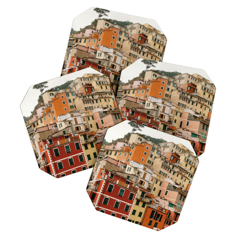 Chelsea Victoria Cinque Terre Pastel Coaster Set