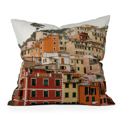 Chelsea Victoria Cinque Terre Pastel Outdoor Throw Pillow