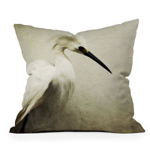 Chelsea Victoria Egret To See You Outdoor Throw Pillow