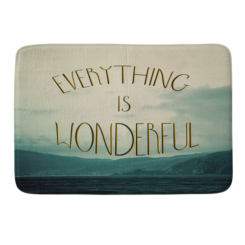 Chelsea Victoria Everything Is Wonderful Memory Foam Bath Mat