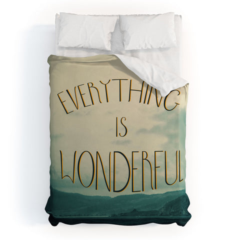 Chelsea Victoria Everything Is Wonderful Duvet Cover