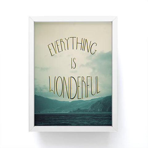 Chelsea Victoria Everything Is Wonderful Framed Mini Art Print