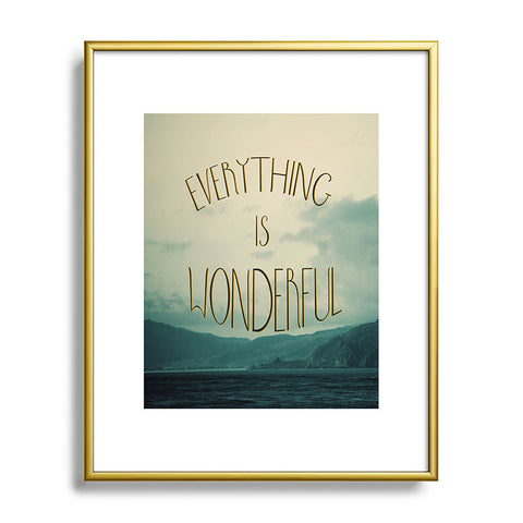 Chelsea Victoria Everything Is Wonderful Metal Framed Art Print