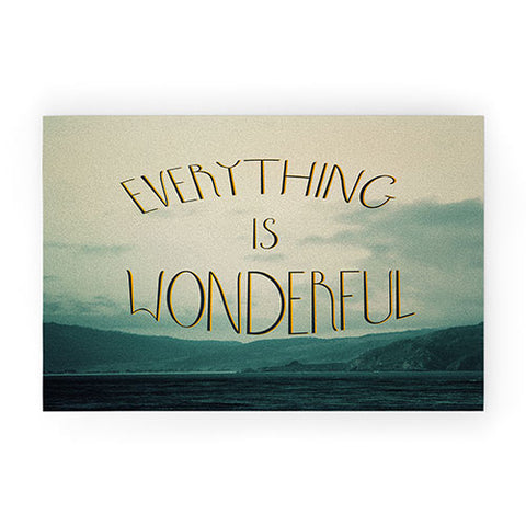 Chelsea Victoria Everything Is Wonderful Welcome Mat